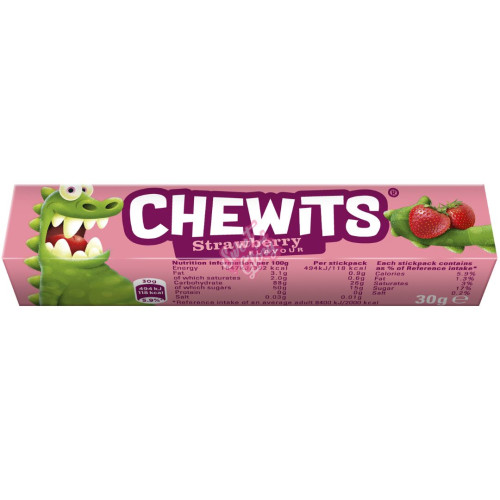 Chewits Strawberry Stick Pack 30g - 40ct
