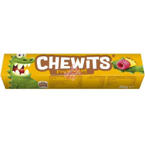 Chewits Fruit Salad Stick Pack 30g - Case