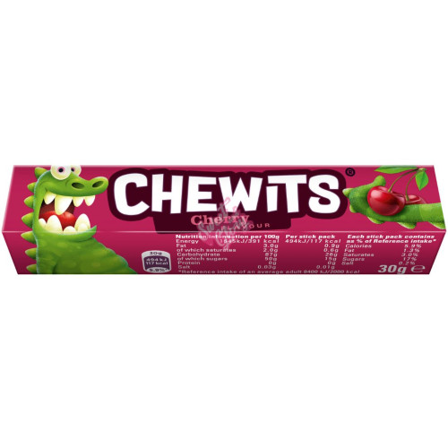 Chewits Cherry Stick Pack 30g - 40ct
