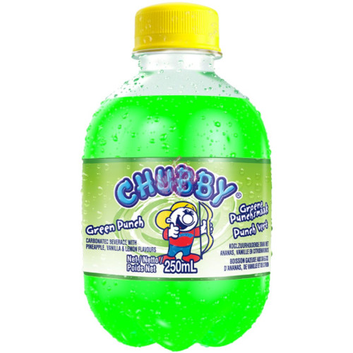 Chubby Green Punch 250ml - 24ct