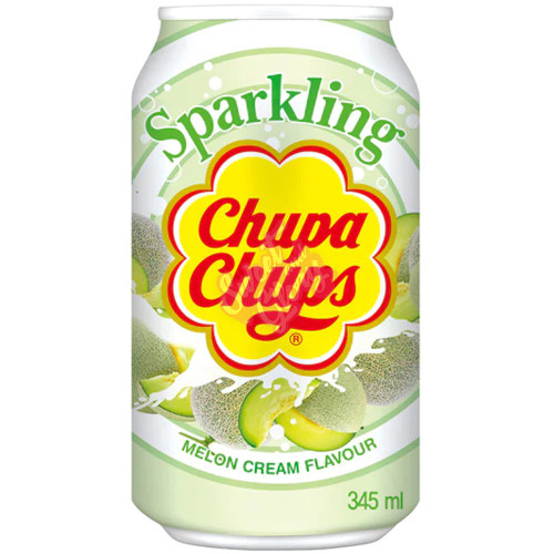 Chupa Chups Sparkling Melon Cream 345ml - 24ct