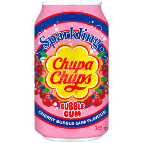 Chupa Chups Sparkling Bubblegum 345ml - 24ct