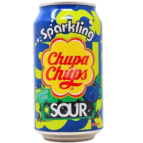 Chupa Chups Sour Blueberry 345ml - Case