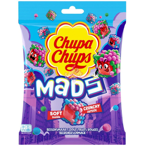 Chupa Chups Mads Berries 115g - 12ct