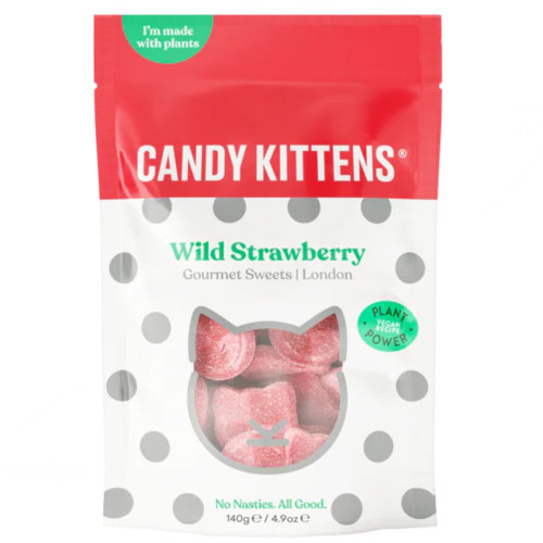 Candy Kittens Wild Strawberry 140g - 10ct