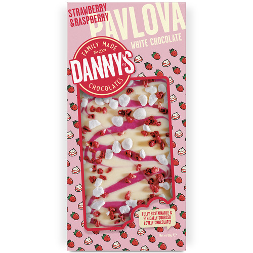 Dannys Strawberry & Raspberry Pavlova 80g - 12ct