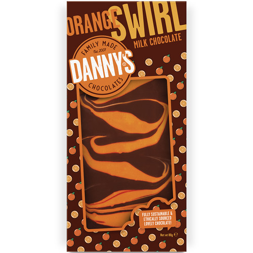 Dannys Orange Swirl 80g 12ct