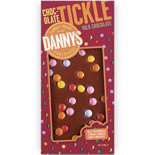 Dannys Chocolate Tickle 80g 12ct