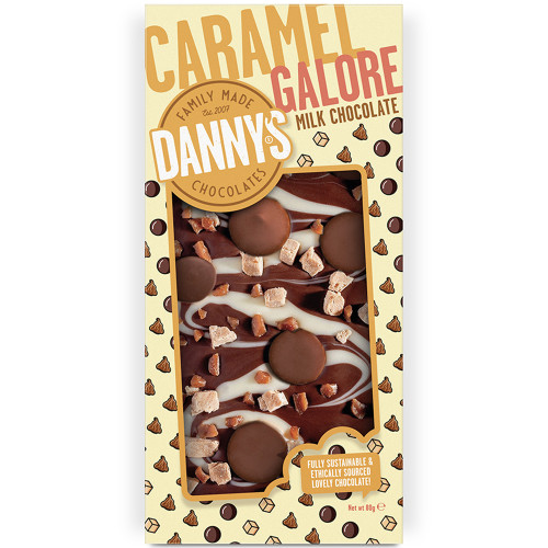 Dannys Caramel Galore 80g 12ct