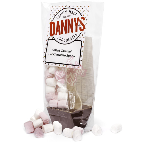 Dannys Salted Caramel Hot Choc Spoon 40g - 4ct
