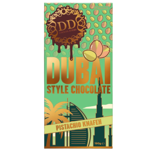 Danny's Dubai Style Chocolate Pistachio Knafeh 190g - 10ct