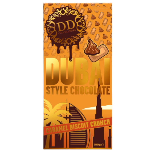 Danny's Dubai Style Chocolate Caramel Biscuit Crunch 190g - 10ct