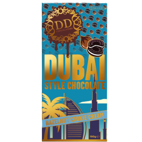 Danny's Dubai Style Chocolate Hazelnut Cookie Cream 190g - Case