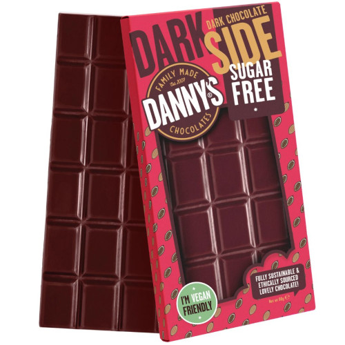 Dannys Dark Side Sugar Free 80g - 12ct