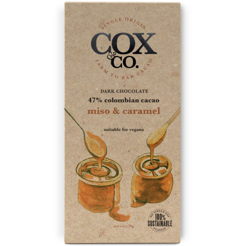 Cox & Co. Miso & Caramel 70g - 6ct