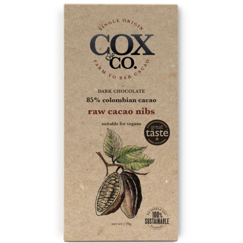 Cox & Co. Raw Cacao Nibs 70g - 6ct