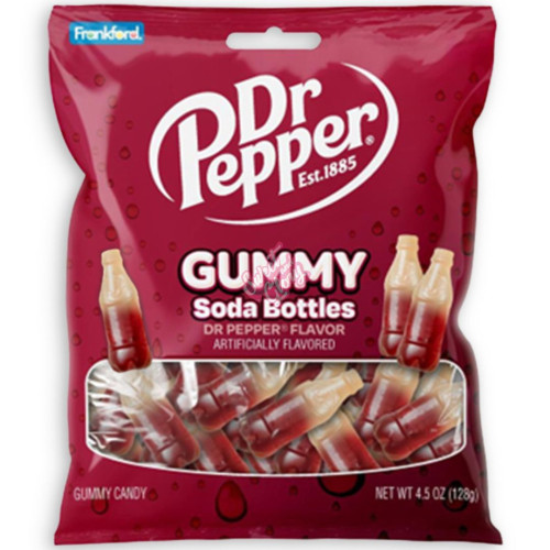 Dr Pepper Gummy Soda Bottles 128g - 12ct