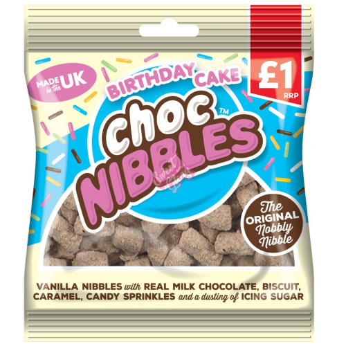 Birthday Cake Choc Nibbles PMP 135g - 12ct