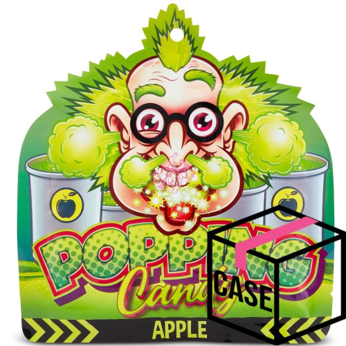 Dr Sour Popping Candy Apple 15g - Case