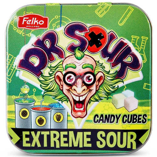 Dr Sour Sour Cubes Tin 15g - 16ct
