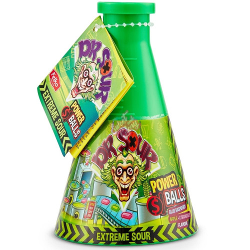 Dr Sour Power Balls Coin Bank 16g - 9ct