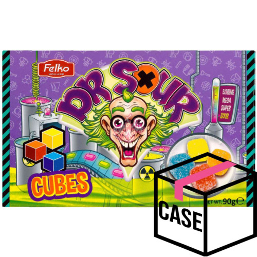 Dr Sour Sour Cubes Theatre Box 90g - Case