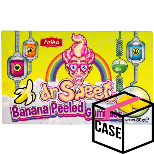 Dr Sweet Peeled Banana Gummies Theatre Box 90g - Case