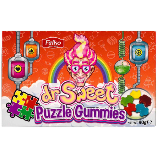 Dr Sweet Puzzle Gummies Theatre Box 90g - 12ct