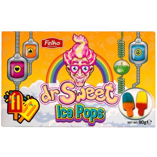 Dr Sweet Ice Pop Gummies Theatre Box 90g - 12ct