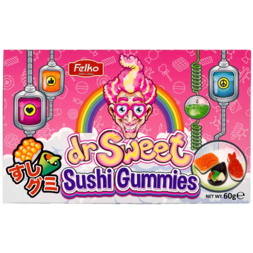 Dr Sweet Sushi Gummies Theatre Box 60g - 12ct