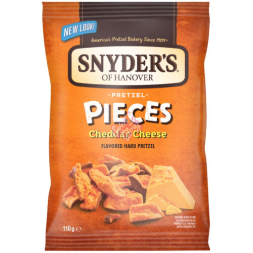 Snyders Pretzel Pieces Cheddar Cheese 110g - 10ct