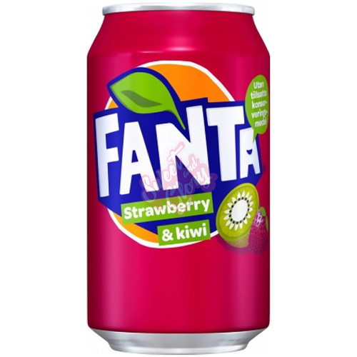 Fanta Strawberry & Kiwi Can 330ml - 24ct