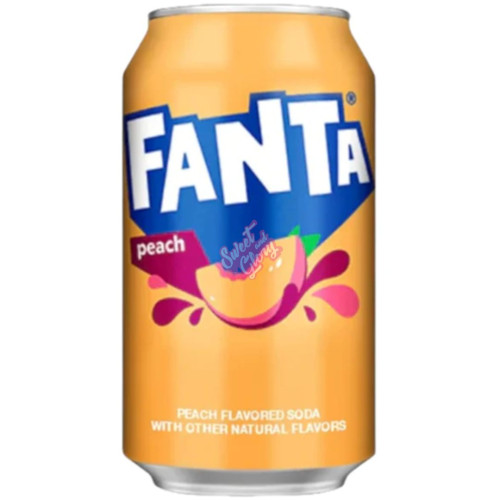Fanta Peach Can 355ml - 12ct