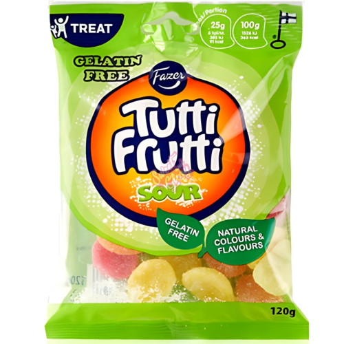 Fazer Tutti Frutti Sours 120g - 24ct