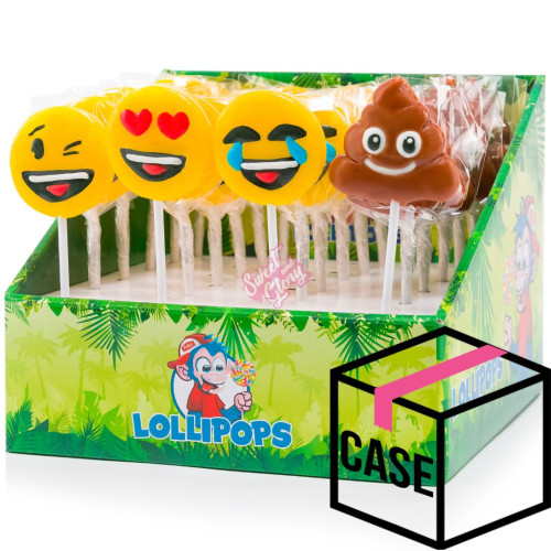Felko Smile Emoji Lollipops 40g - Case