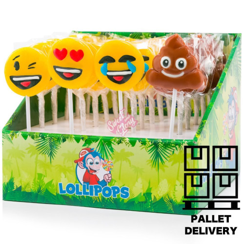 Felko Smile Emoji Lollipops 40g - 24ct