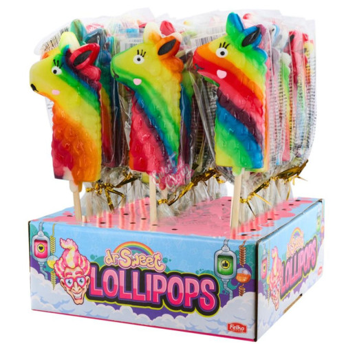 Alpaca Rainbow Pops 65g - 30ct - THIS IS PALLET DELIVERY ONLY