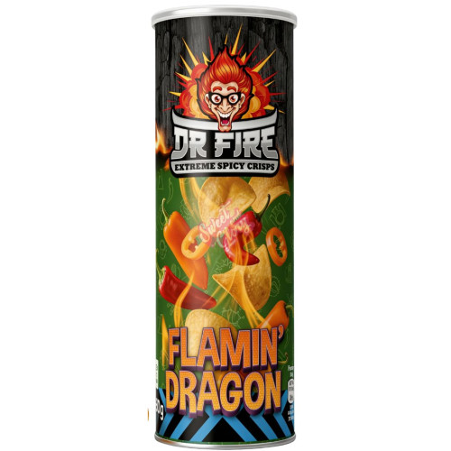 Dr Fire Crisps Flamin' Dragon 80g - 20ct - THIS IS PALLET DELIVERY ONLY