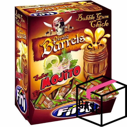 Fini Mojito Pirate Barrels Gum 5.5g 200pcs - Case