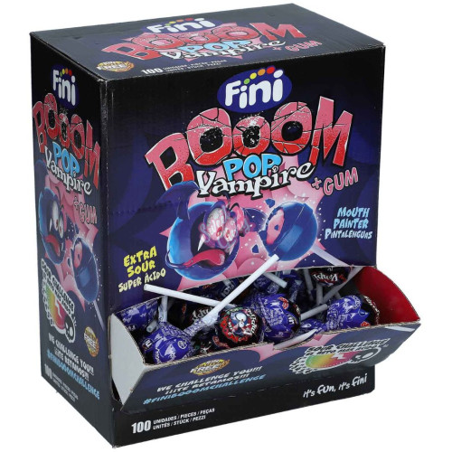 Fini Vampire Boom Pop and Gum 16g 100 pcs - 100ct