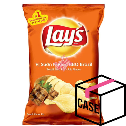 Lays Brazil BBQ Pork Rib (Vietnam) 30g - Case