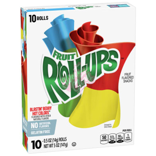 Fruit Roll-Ups Blastin' Berry Hot Colors 141g - 10ct