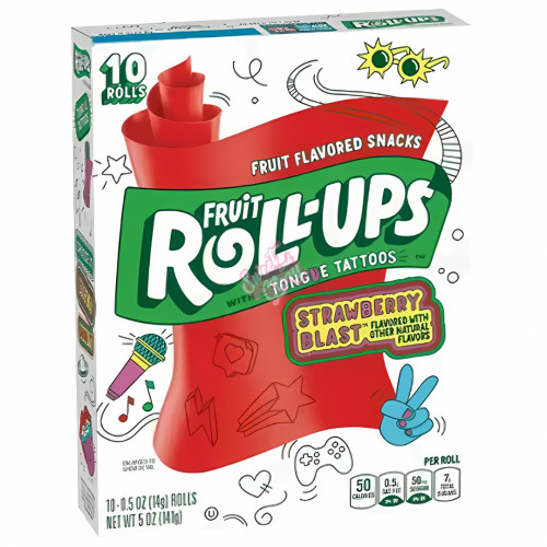 Fruit Roll-Ups Strawberry Sensation 141g - 10ct
