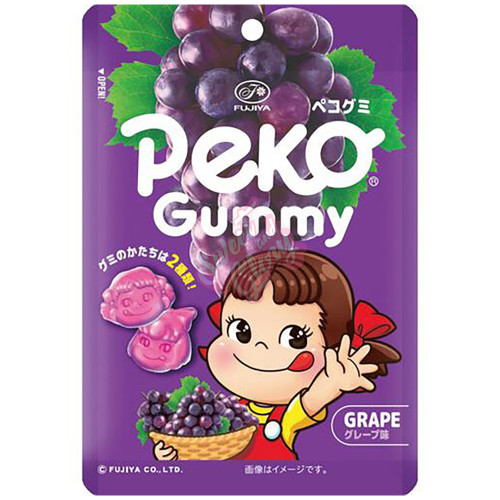 Fujiya Peko Gummy Grape Candy (Japan) 50g - 10ct
