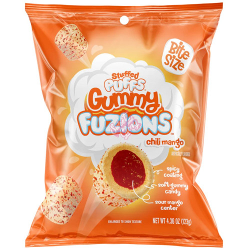 Stuffed Puffs Gummy Fuzions Chili Mango 120g - 8ct