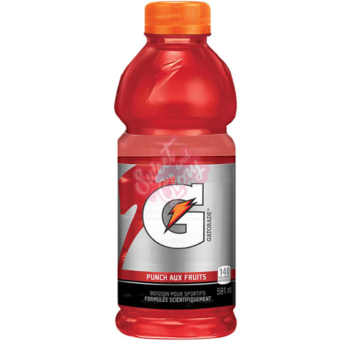 Sweet And Glory Gatorade Fruit Punch 591ml Can Case