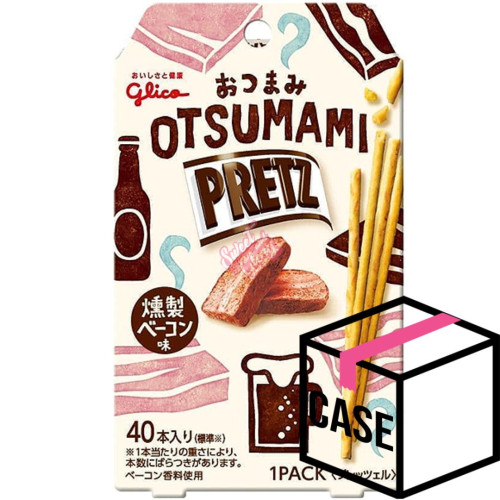 Glico Otsumami Pretz Smoked Bacon (Japan) 24g - Case