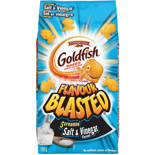Pepperidge Farm Goldfish Screamin' Salt & Vinegar 180g - 12ct