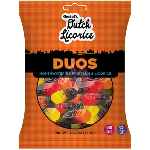 Gustaf's Dutch Licorice Duo's 150g - 12ct