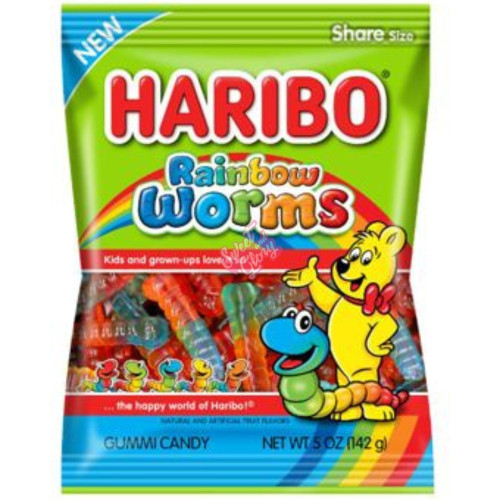 Haribo Rainbow Worms 142g - 12ct